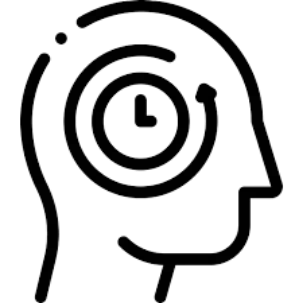 Brain icon with gears representing memory